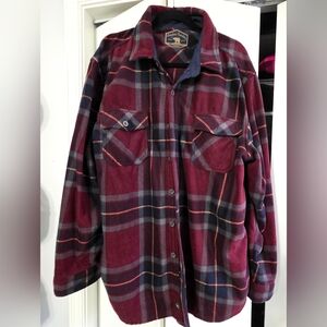 Freedom Foundry Burgundy & Grey Flannel Sz XXL